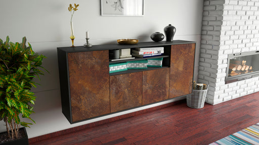 Sideboard Mesquite, Rost, hängend (180x79x35cm)