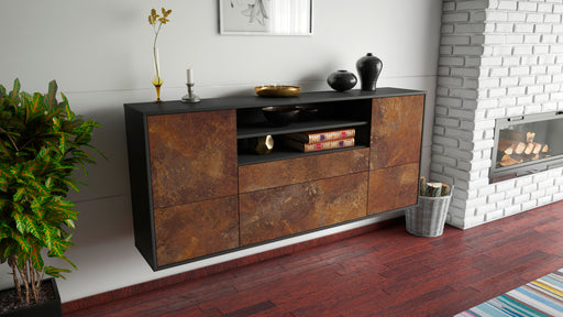 Sideboard Elk Grove, Rost, hängend (180x79x35cm)