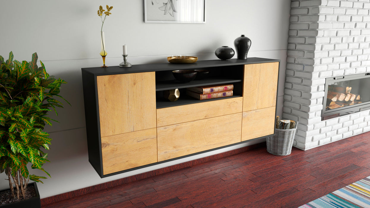 Sideboard Elk Grove, Eiche, hängend (180x79x35cm)