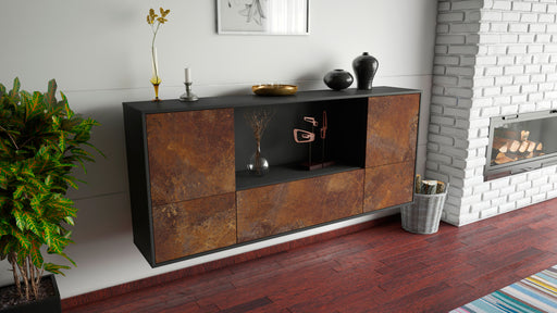 Sideboard Sunnyvale, Rost, hängend (180x79x35cm)