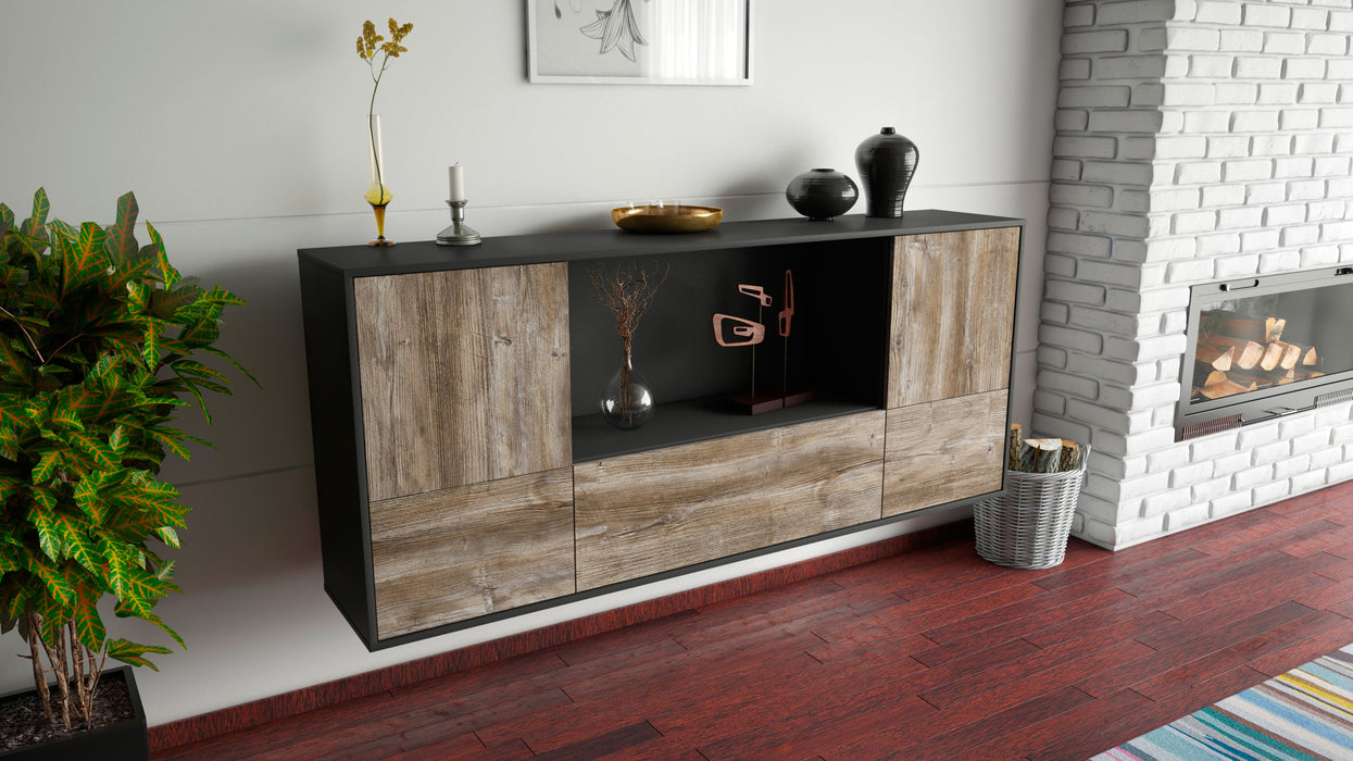 Sideboard Sunnyvale, Treibholz, hängend (180x79x35cm)