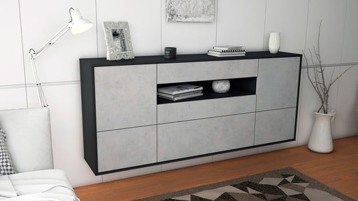 Sideboard Savannah, Beton, hängend (180x79x35cm)