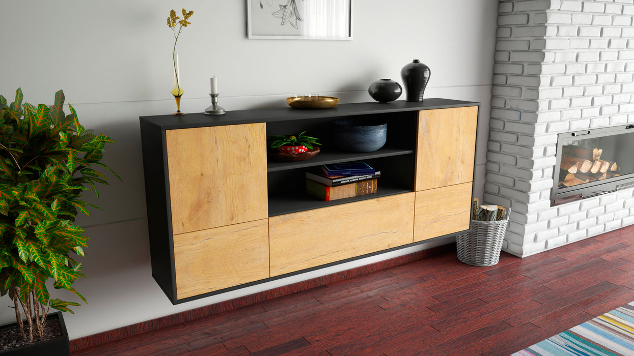 Sideboard Sterling Heights, Eiche, hängend (180x79x35cm)