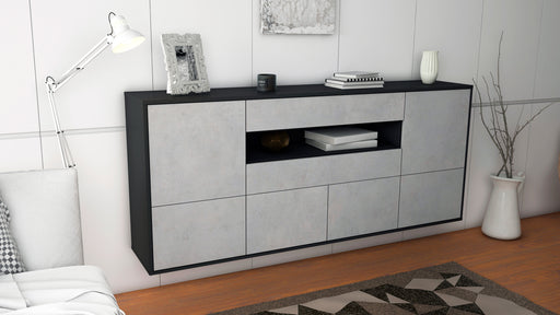 Sideboard McAllen, Beton, hängend (180x79x35cm)