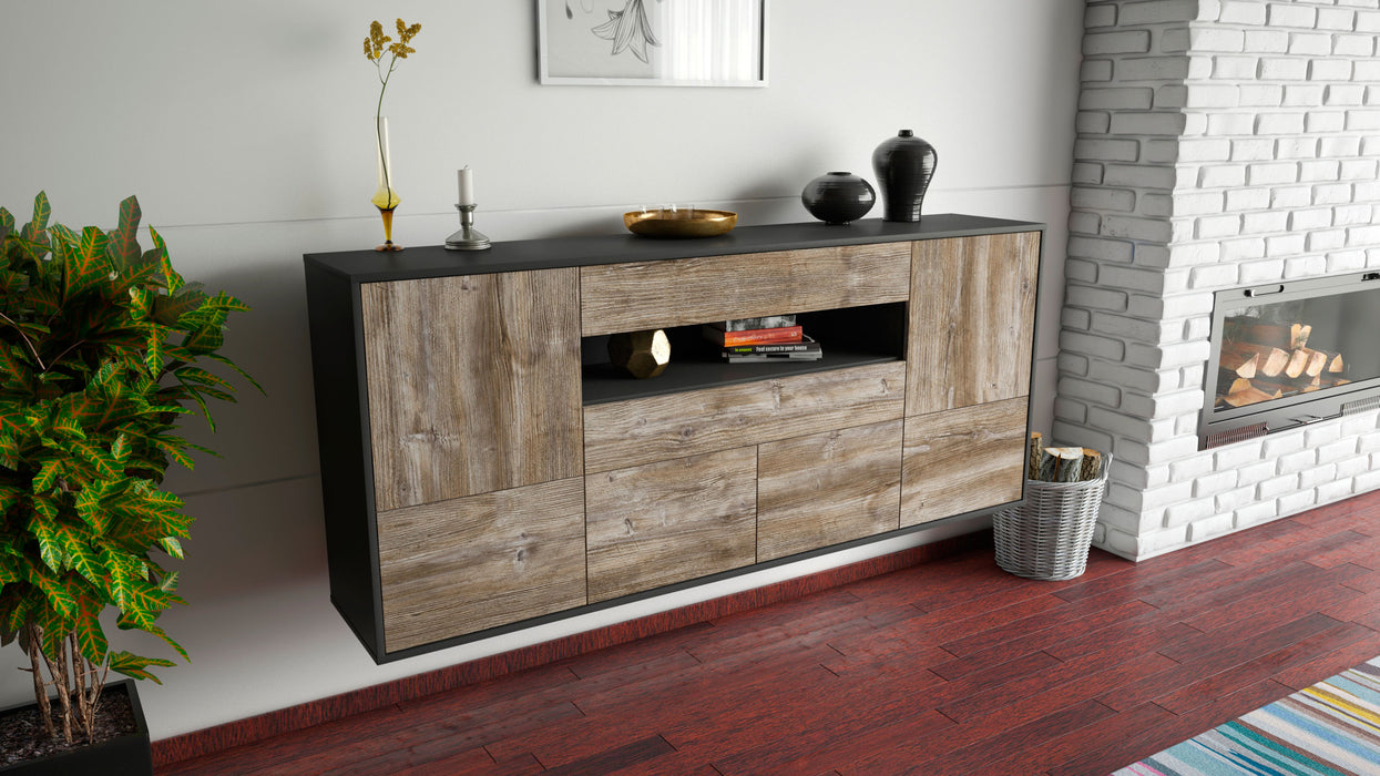 Sideboard McAllen, Treibholz, hängend (180x79x35cm)