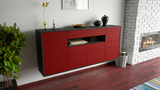 Sideboard Coral Springs, Bordeaux, hängend (180x79x35cm)