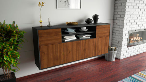 Sideboard Cedar Rapids, Walnuss, hängend (180x79x35cm)