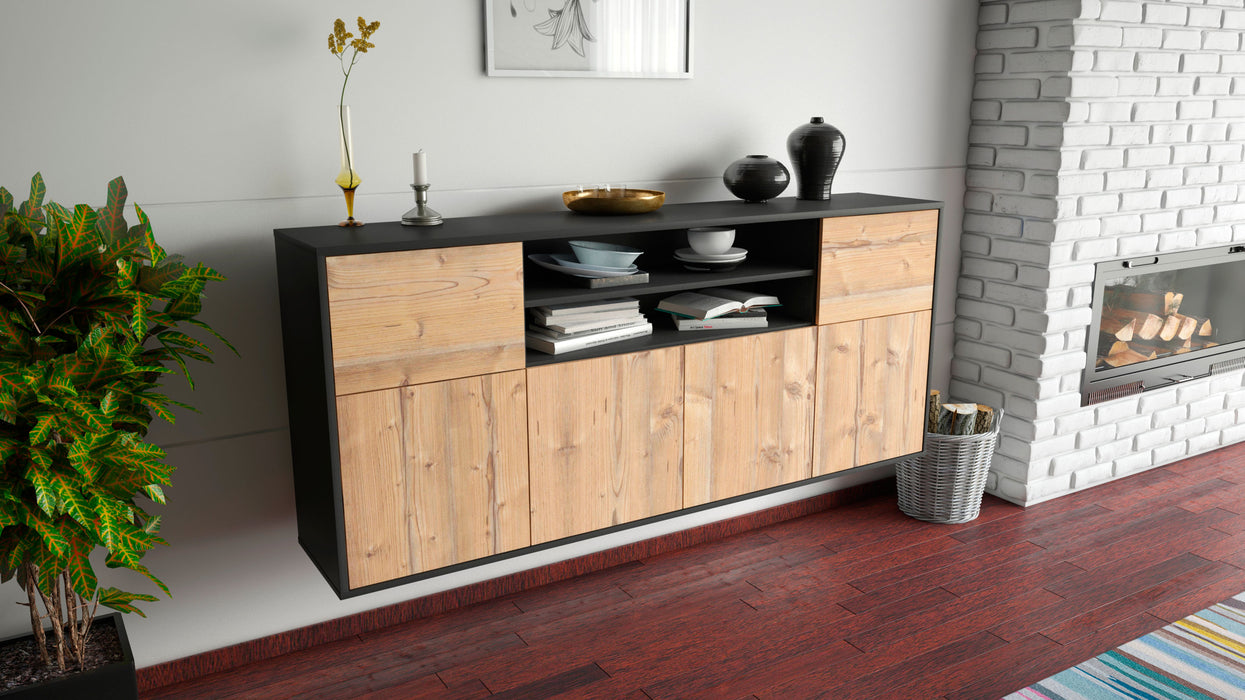 Sideboard Cedar Rapids, Pinie, hängend (180x79x35cm)