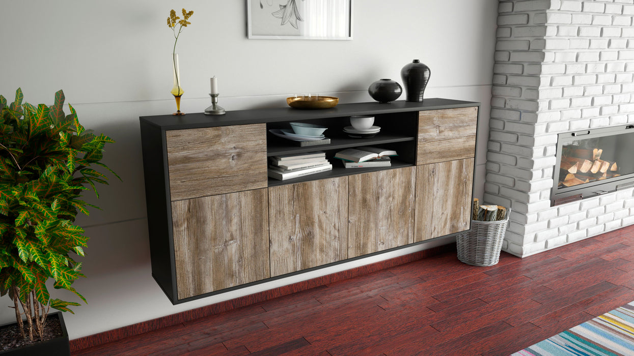 Sideboard Cedar Rapids, Treibholz, hängend (180x79x35cm)