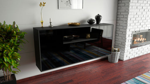 Sideboard Elizabeth, Schwarz, hängend (180x79x35cm)