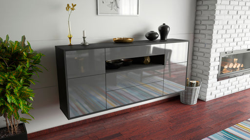 Sideboard Elizabeth, Grau, hängend (180x79x35cm)