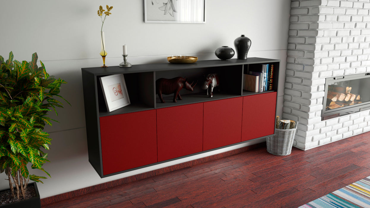 Sideboard Columbia, Bordeaux, hängend (180x79x35cm)