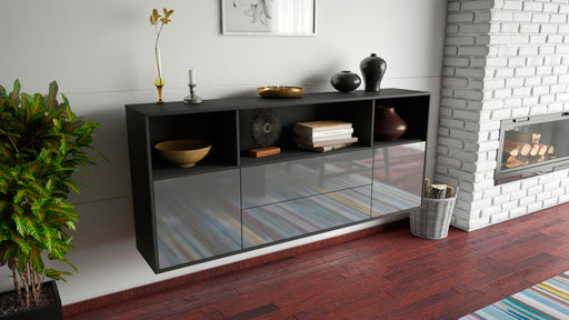 Sideboard Hartford, Grau, hängend (180x79x35cm)