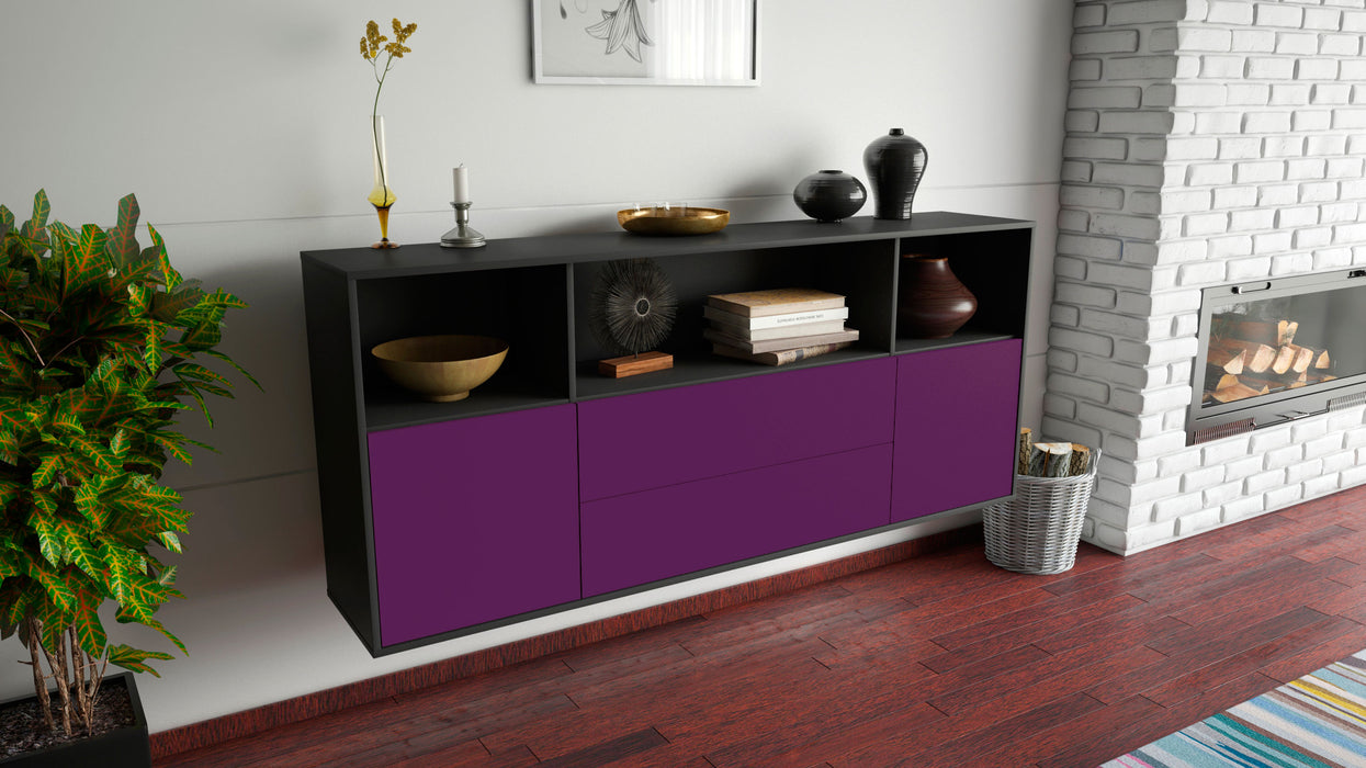 Sideboard Hartford, Lila, hängend (180x79x35cm)