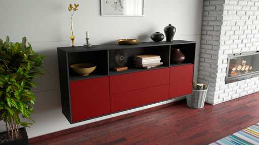 Sideboard Hartford, Bordeaux, hängend (180x79x35cm)