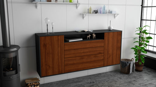 Sideboard New Haven, Walnuss, hängend (180x79x35cm)