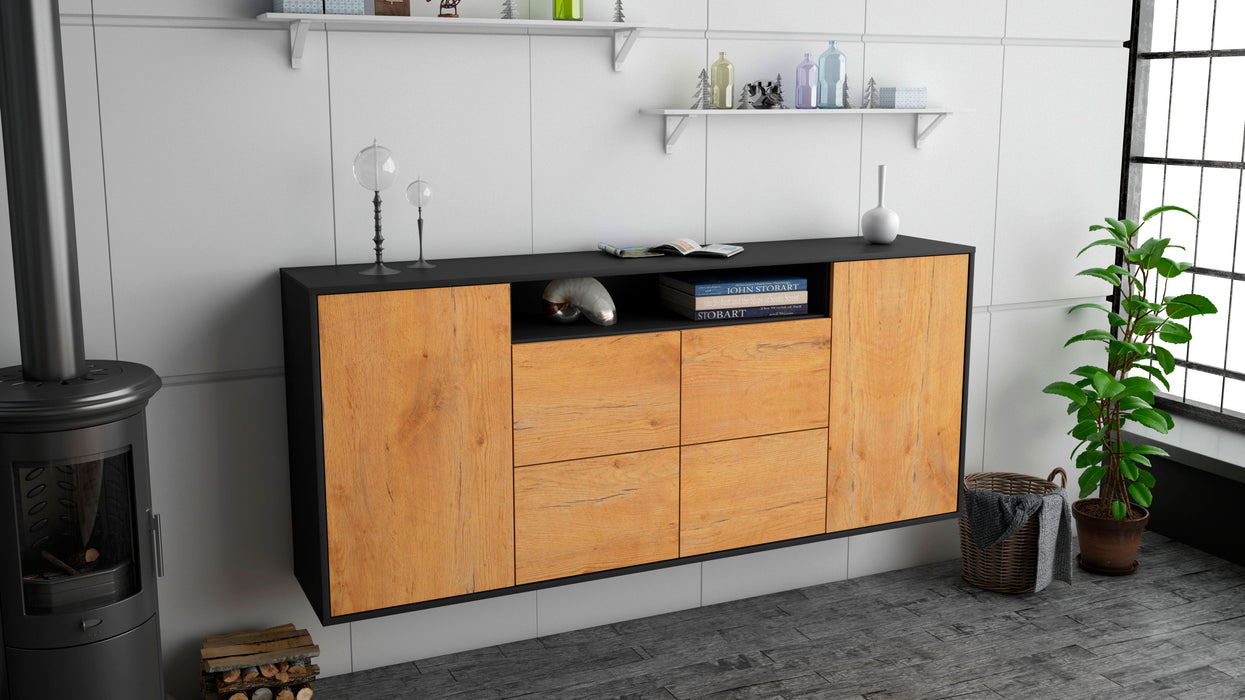 Sideboard Carrollton, Eiche, hängend (180x79x35cm)