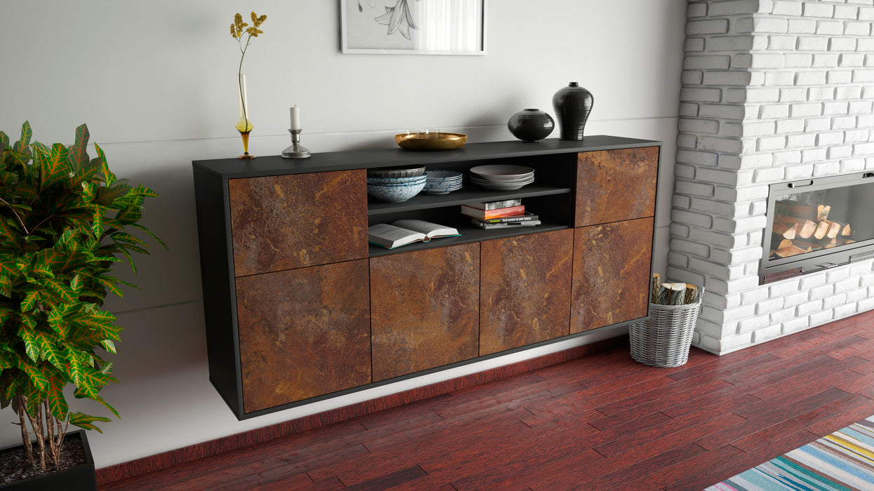 Sideboard Topeka, Rost, hängend (180x79x35cm)