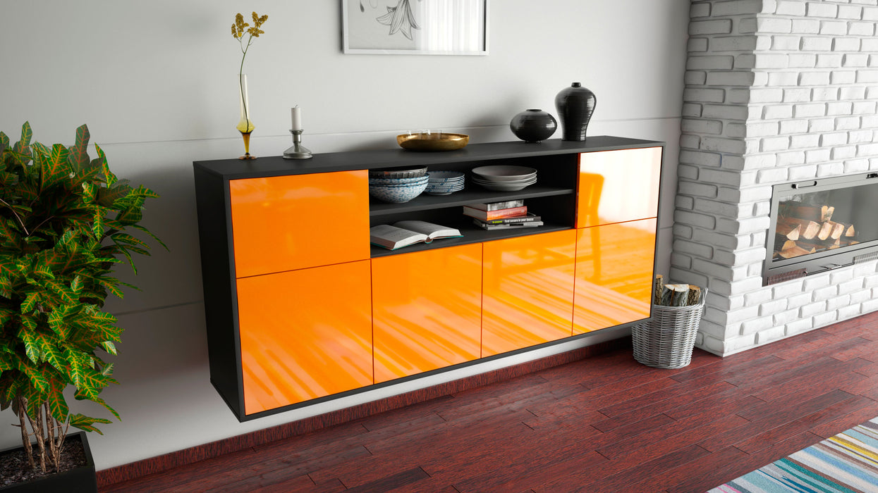 Sideboard Topeka, Orange, hängend (180x79x35cm)