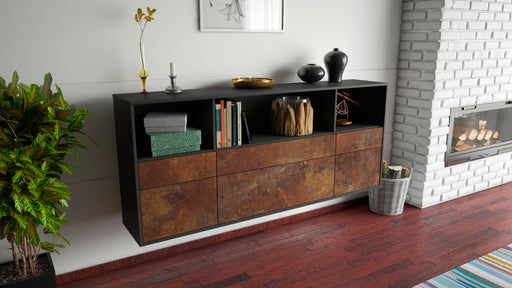 Sideboard Cary, Rost, hängend (180x79x35cm)