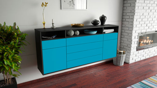 Sideboard Bellevue, Türkis, hängend (180x79x35cm)