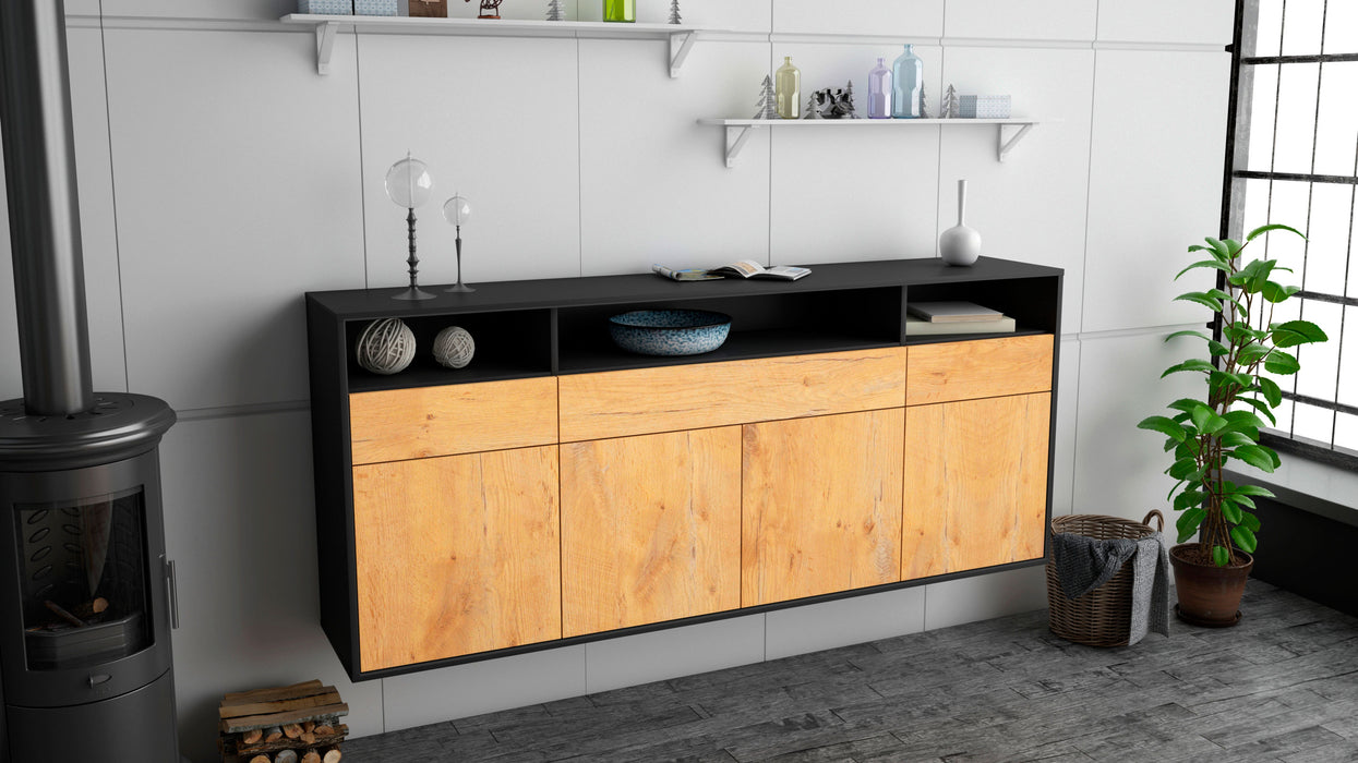 Sideboard Simi Valley, Eiche, hängend (180x79x35cm)