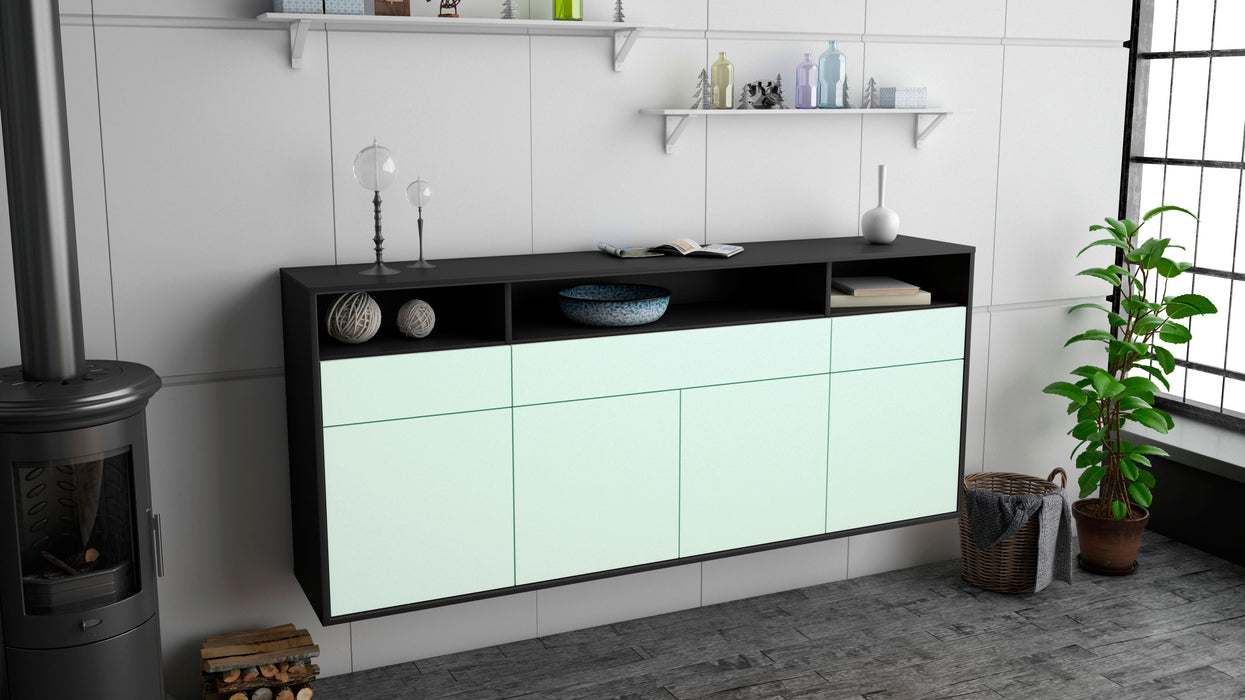 Sideboard Simi Valley, Mint, hängend (180x79x35cm)