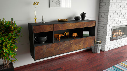 Sideboard Clarksville, Rost, hängend (180x79x35cm)