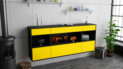 Sideboard Clarksville, Gelb, hängend (180x79x35cm)