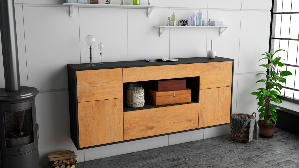 Sideboard Visalia, Eiche, hängend (180x79x35cm)