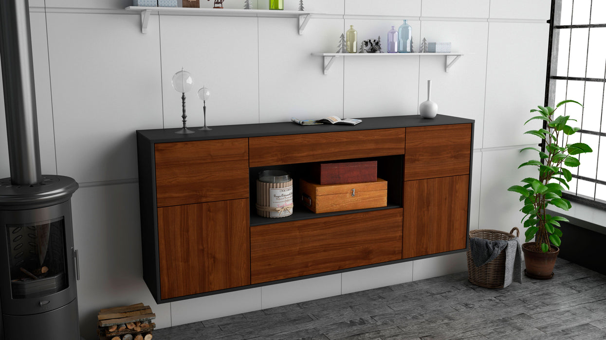 Sideboard Visalia, Walnuss, hängend (180x79x35cm)