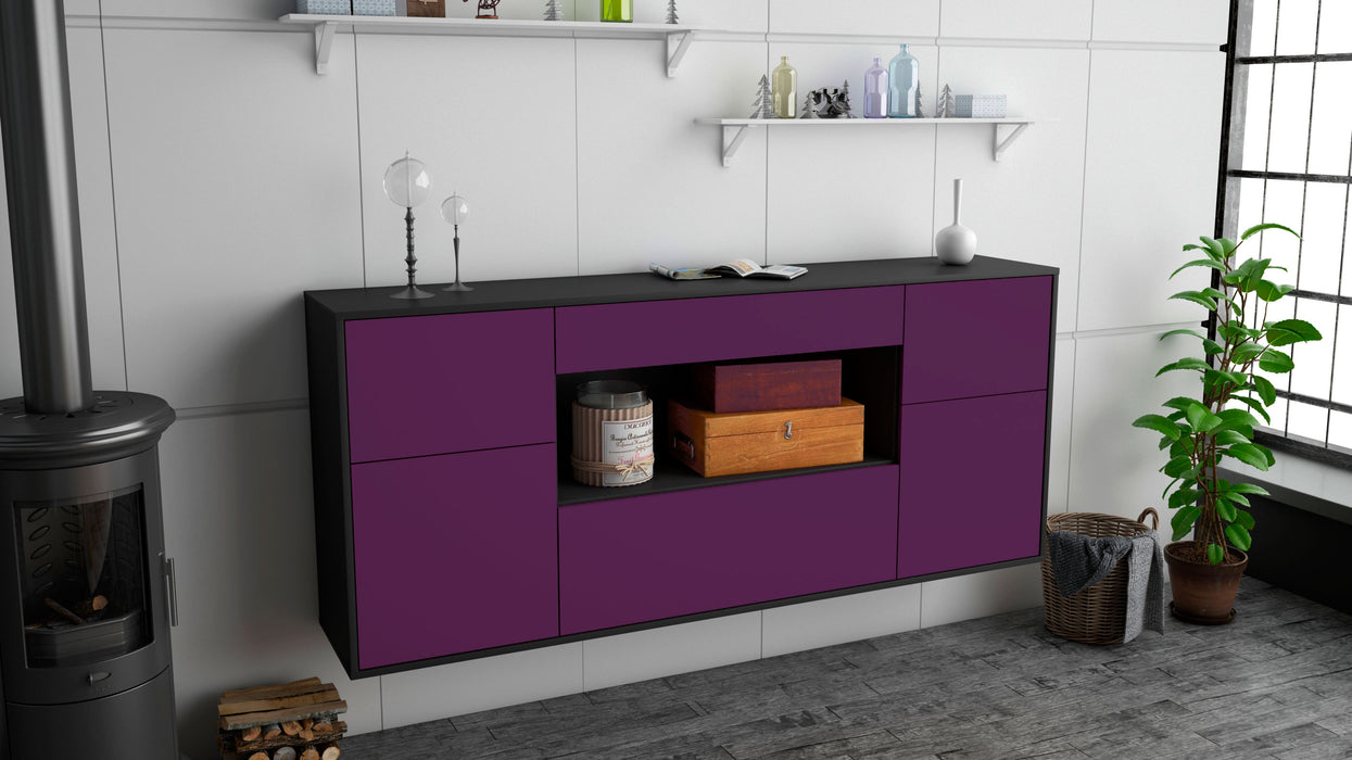 Sideboard Visalia, Lila, hängend (180x79x35cm)