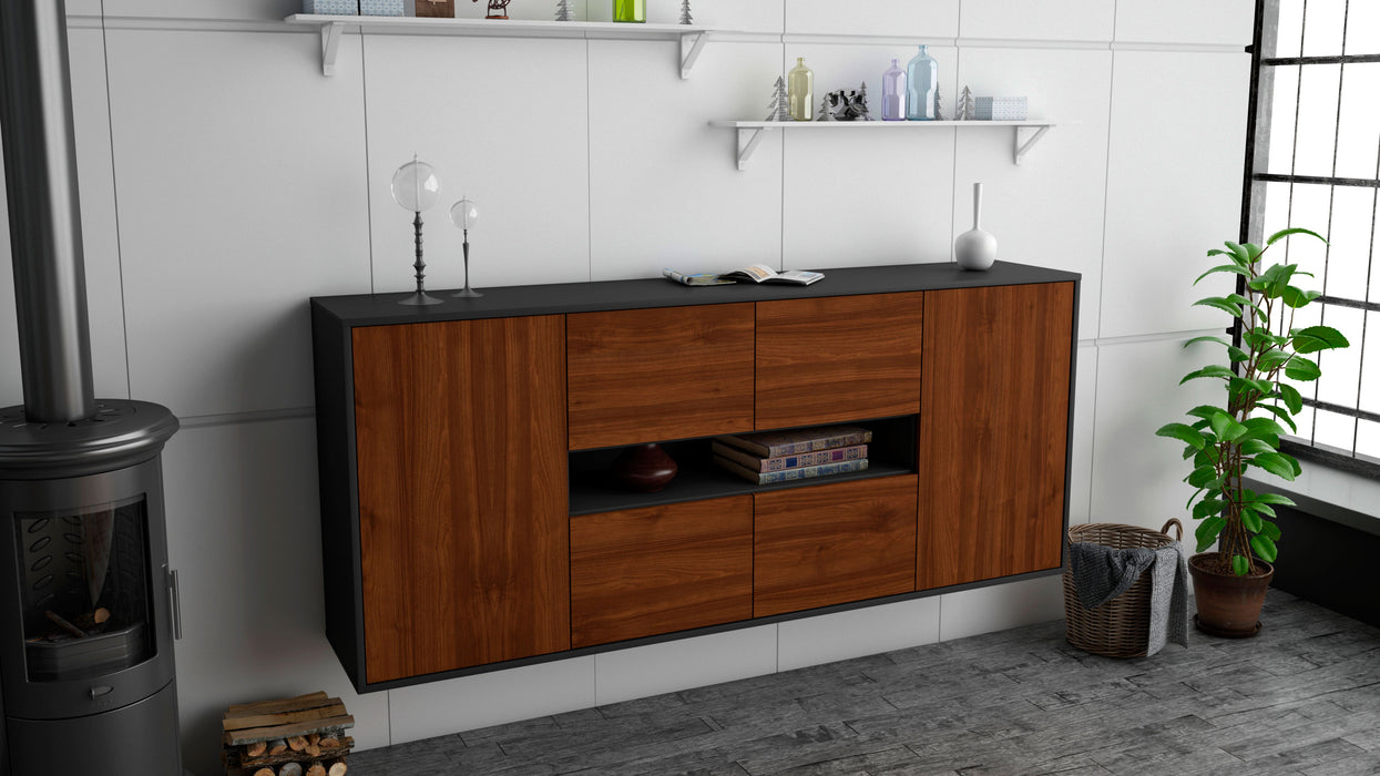 Sideboard Stamford, Walnuss, hängend (180x79x35cm)