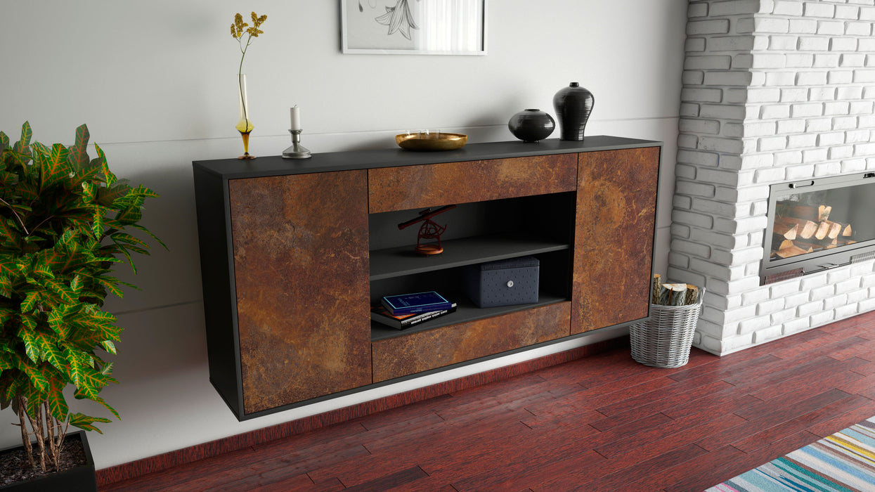 Sideboard Olathe, Rost, hängend (180x79x35cm)