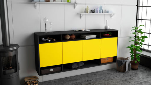 Sideboard Provo, Gelb, hängend (180x79x35cm)