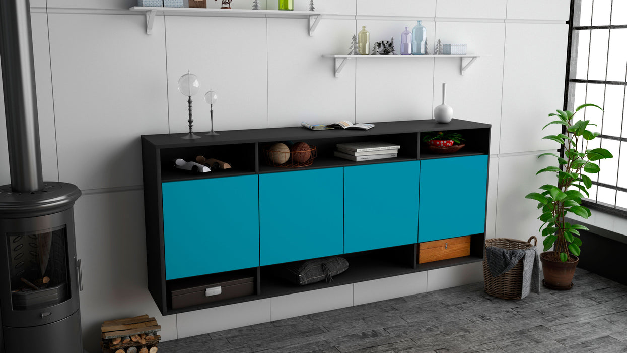 Sideboard Provo, Türkis, hängend (180x79x35cm)