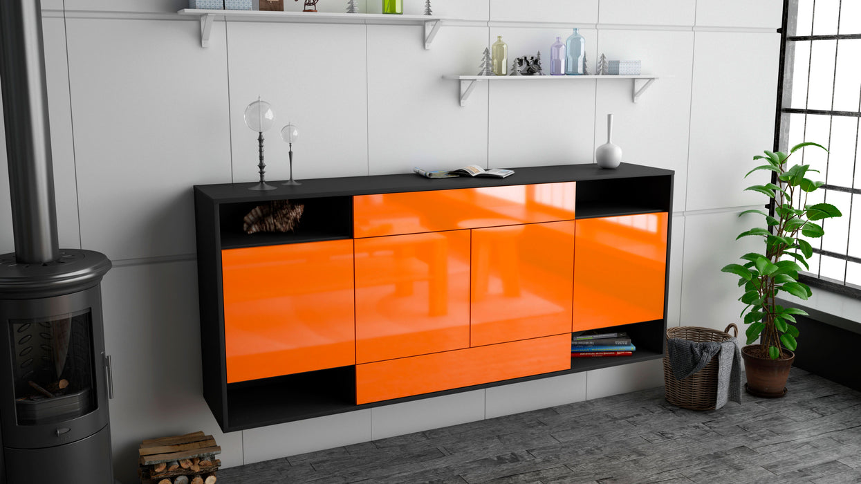 Sideboard Evansville, Orange, hängend (180x79x35cm)