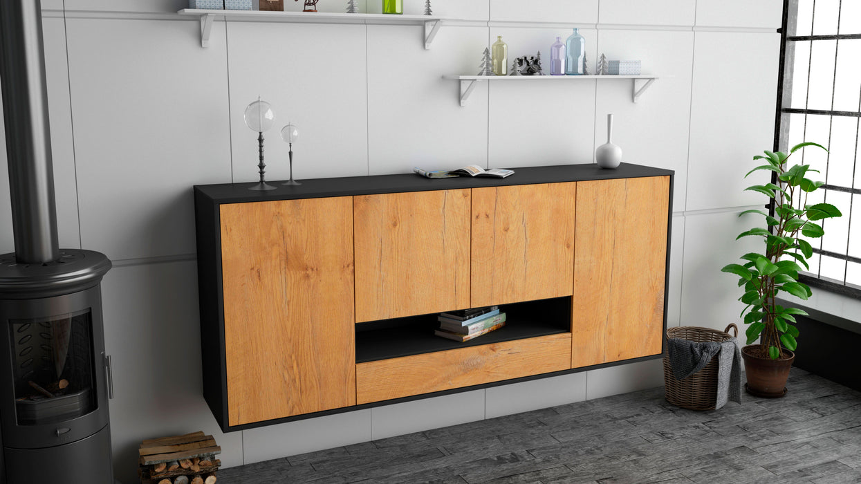 Sideboard Abilene, Eiche, hängend (180x79x35cm)