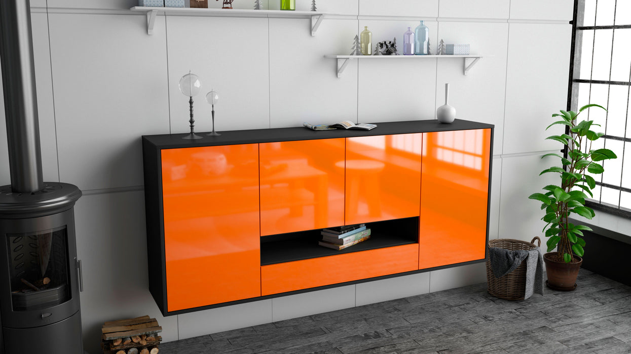 Sideboard Abilene, Orange, hängend (180x79x35cm)