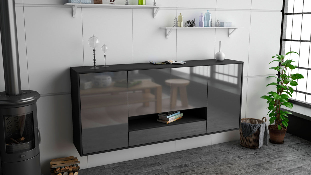 Sideboard Abilene, Grau, hängend (180x79x35cm)