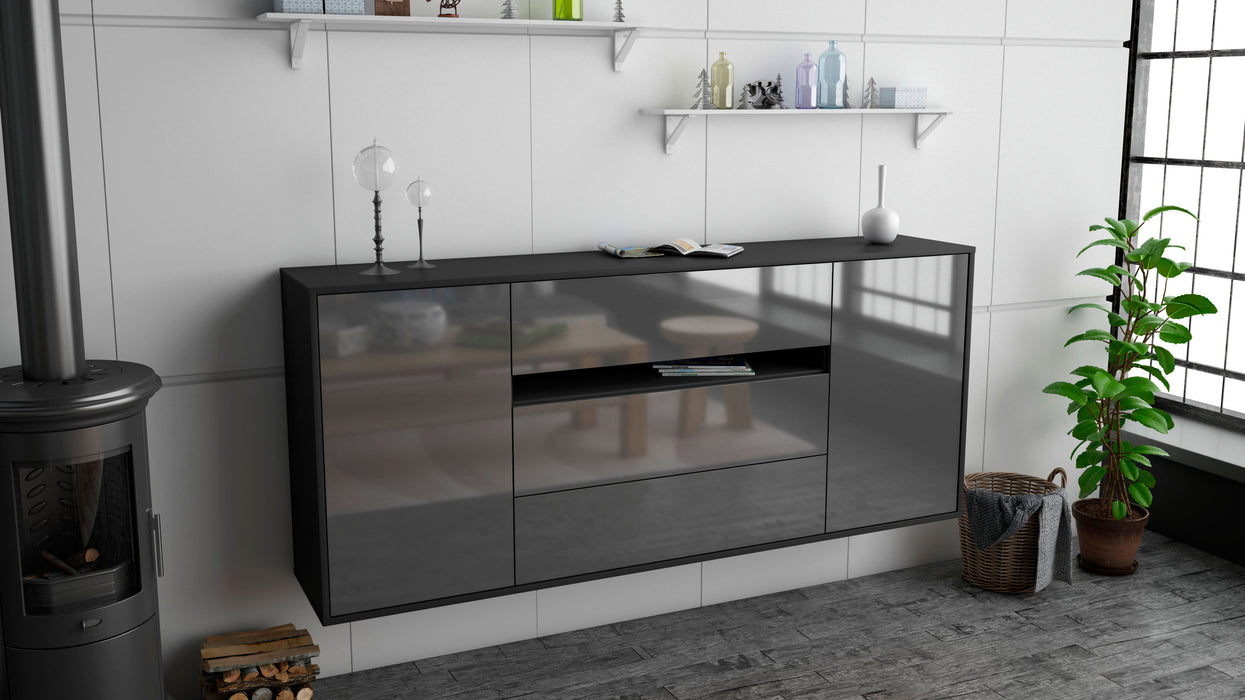 Sideboard McKinney, Grau, hängend (180x79x35cm)