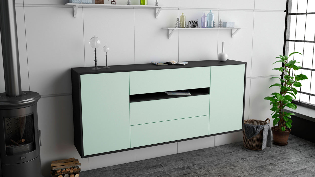 Sideboard McKinney, Mint, hängend (180x79x35cm)