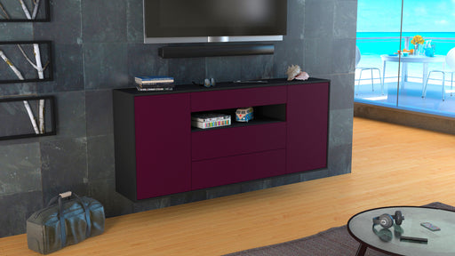 Sideboard Vallejo, Lila, hängend (180x79x35cm)