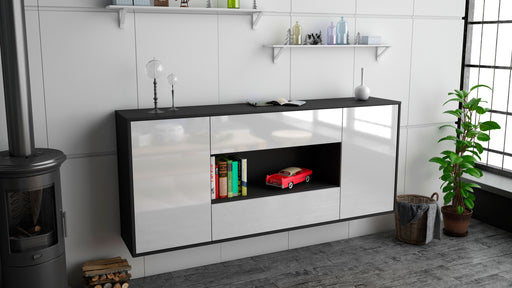 Sideboard Denton, Weiß, hängend (180x79x35cm)