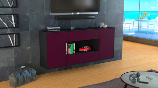 Sideboard Denton, Lila, hängend (180x79x35cm)