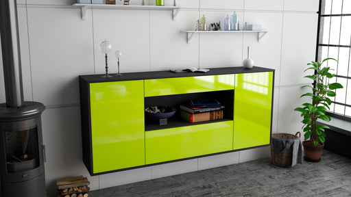 Sideboard Ann Arbor, Grün, hängend (180x79x35cm)