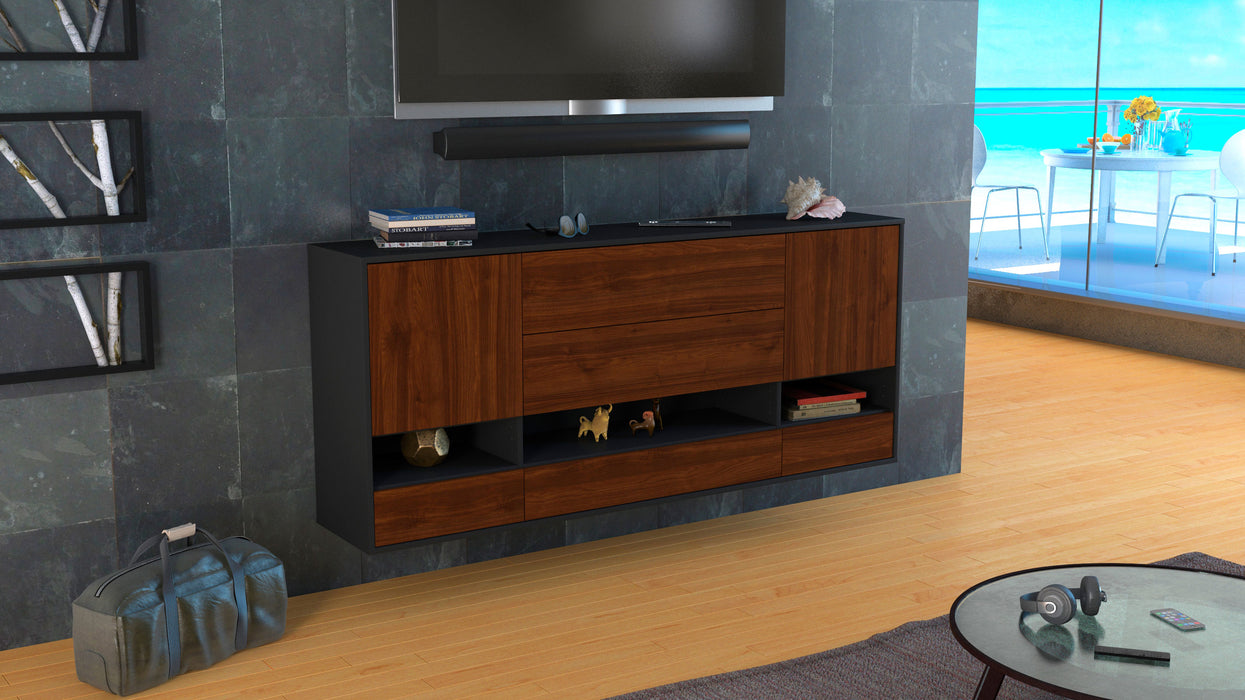 Sideboard Lafayette, Walnuss, hängend (180x79x35cm)