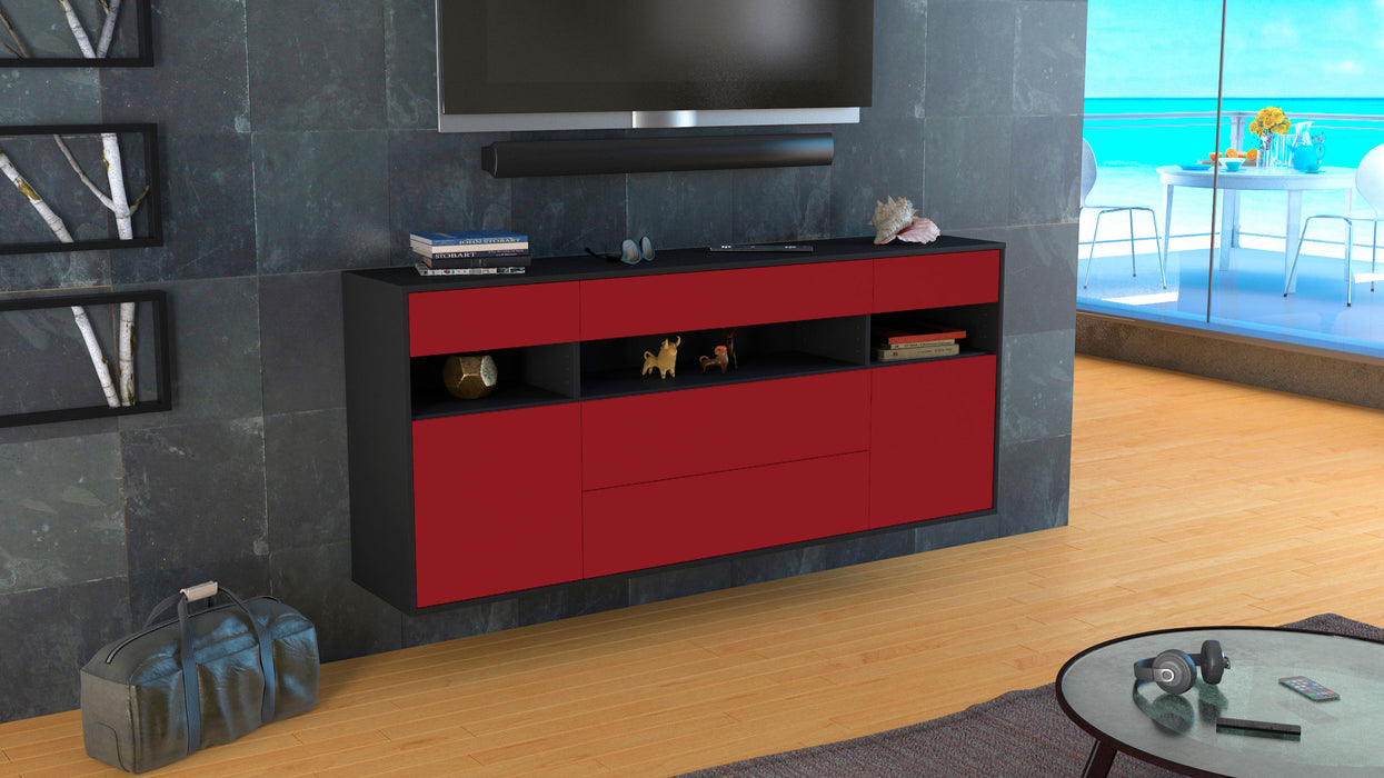 Sideboard Inglewood, Bordeaux, hängend (180x79x35cm)