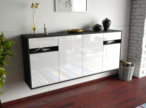 Sideboard Thornton, Weiß, hängend (180x79x35cm)