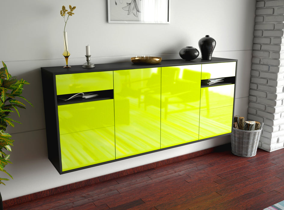 Sideboard Thornton, Grün, hängend (180x79x35cm)